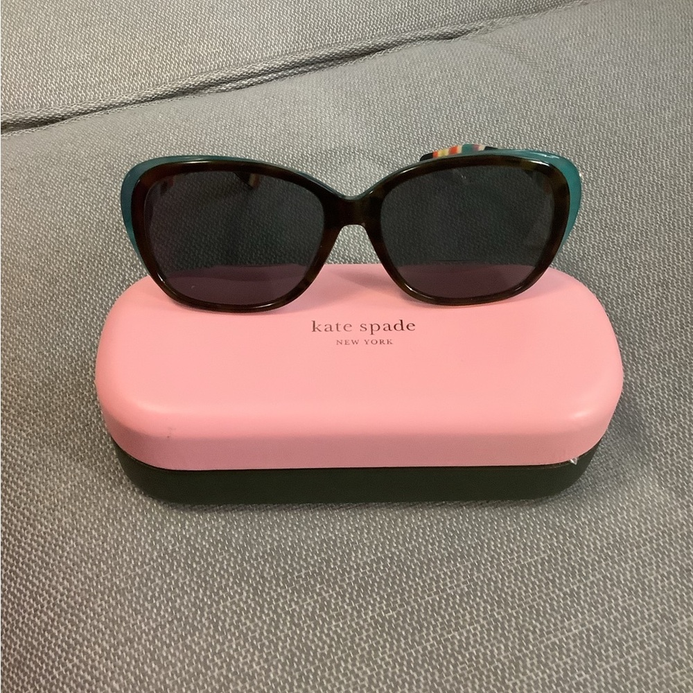 Kate Spade ♠️HILDE/P/S US X71PVW 54 Sunglasses Pink and Green Case